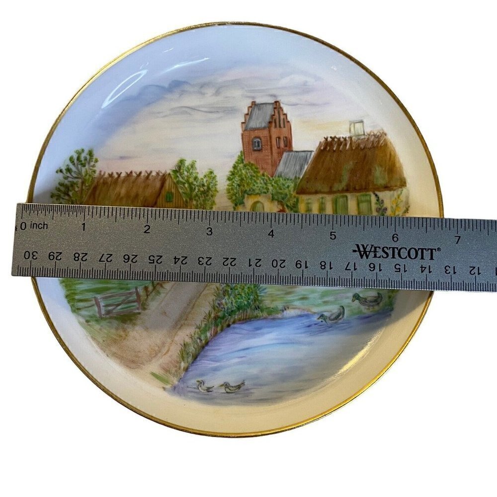 Vintage Artzberg Hutschenreuther Gruppe Germany 6.75" Plate Handpainted … - Picture 2 of 4